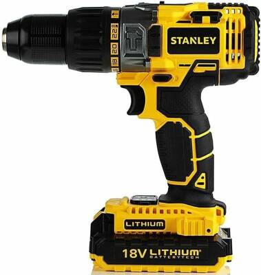 Stanley STDC18LHBK-TR 18Volt/2,0Ah Li-ion Çift Akülü Profesyonel Darbeli Matkap - 2