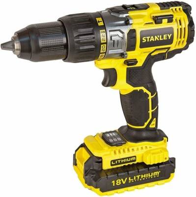 Stanley STDC18LHBK-TR 18Volt/2,0Ah Li-ion Çift Akülü Profesyonel Darbeli Matkap - 3
